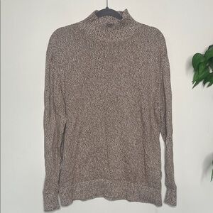 Zara Brown Knit Turtleneck Sweater